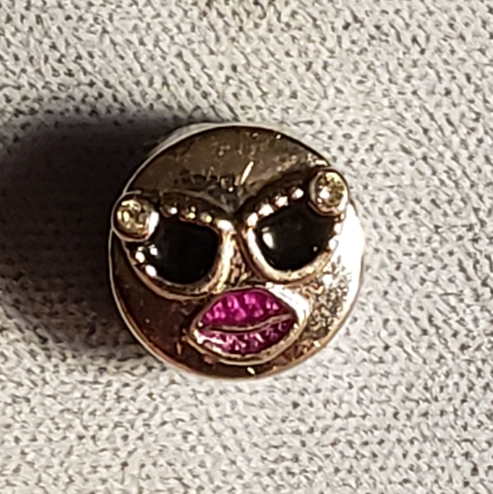925 Silver Diva Lips European Charm